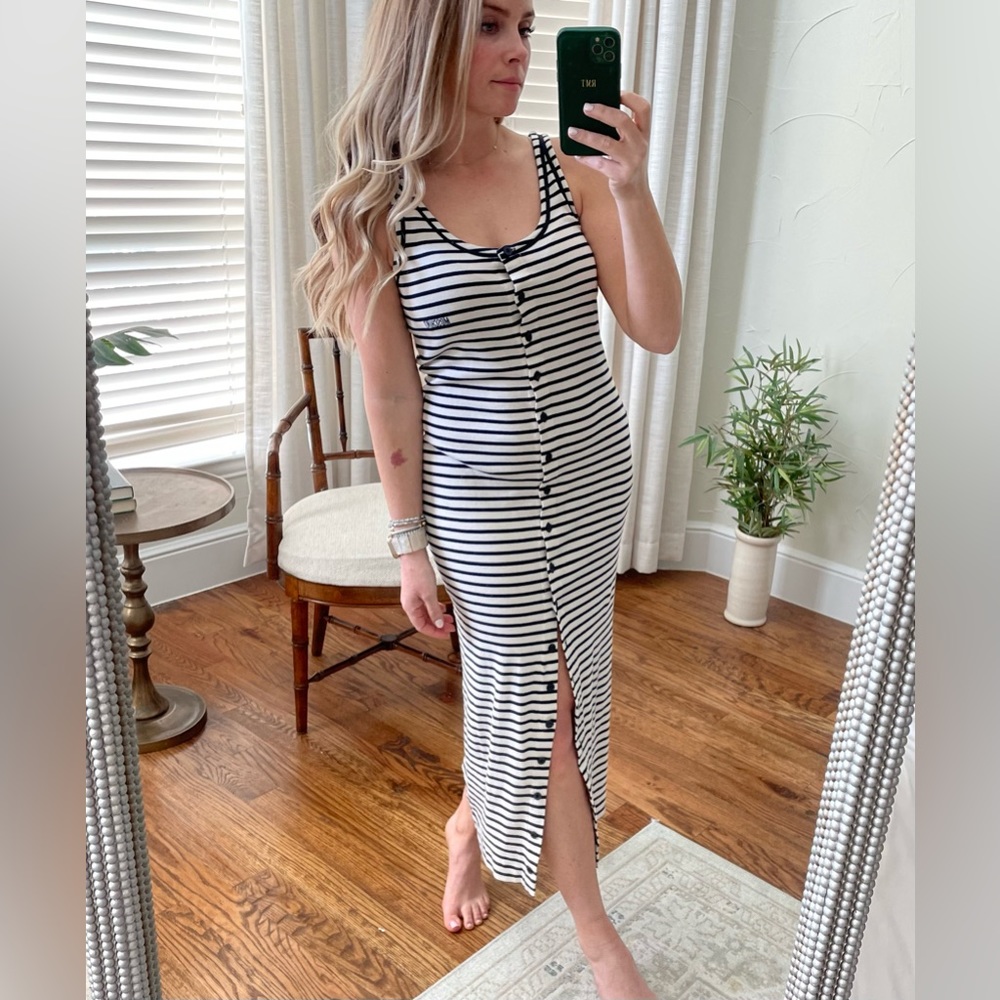 SOLD Moschino Jeans Button Down Maxi Dress Size S